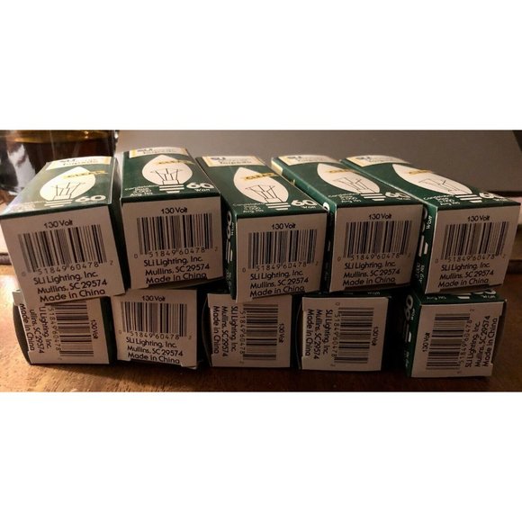 10 Ten REPLACEMENT BULBS SLi Lighting Extra life 3000hrs 60Tccl E12 130V 60W - Picture 3 of 4